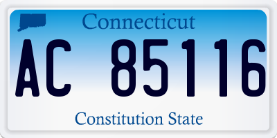 CT license plate AC85116
