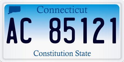 CT license plate AC85121