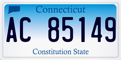 CT license plate AC85149