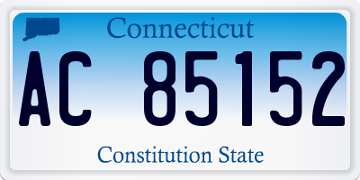 CT license plate AC85152