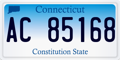 CT license plate AC85168