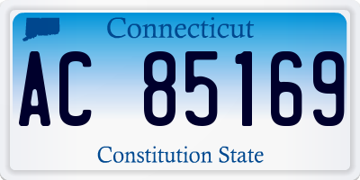 CT license plate AC85169