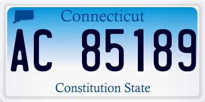 CT license plate AC85189