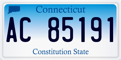 CT license plate AC85191