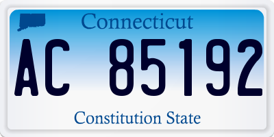 CT license plate AC85192