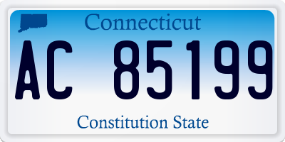 CT license plate AC85199