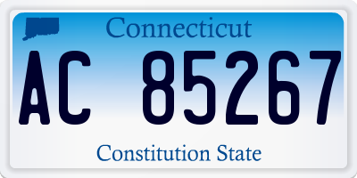 CT license plate AC85267