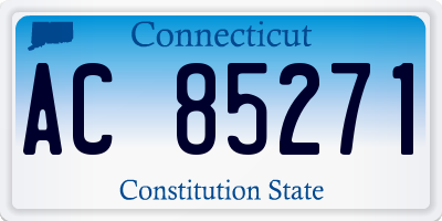 CT license plate AC85271