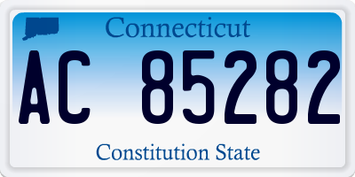 CT license plate AC85282