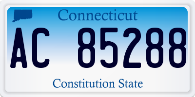 CT license plate AC85288