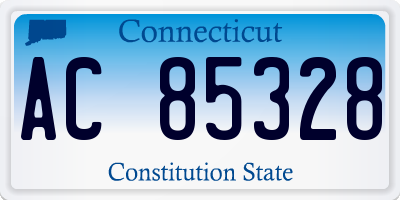 CT license plate AC85328