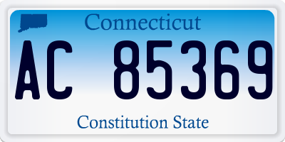CT license plate AC85369