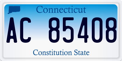 CT license plate AC85408