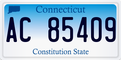 CT license plate AC85409