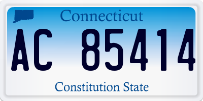 CT license plate AC85414