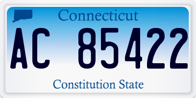 CT license plate AC85422