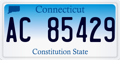 CT license plate AC85429