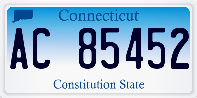 CT license plate AC85452