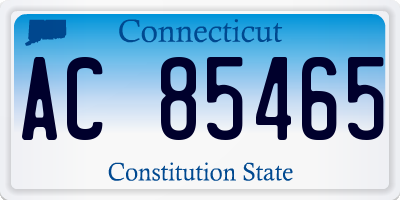 CT license plate AC85465