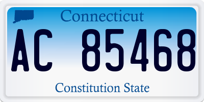 CT license plate AC85468