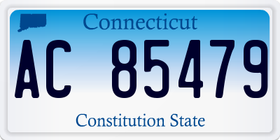 CT license plate AC85479