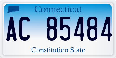 CT license plate AC85484