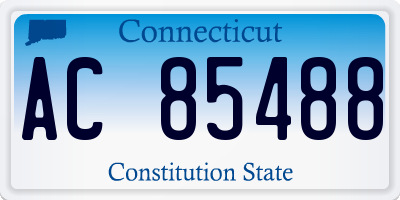 CT license plate AC85488