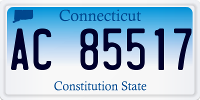 CT license plate AC85517