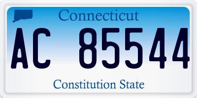 CT license plate AC85544