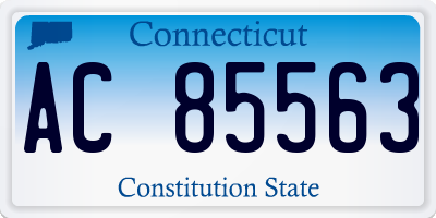 CT license plate AC85563