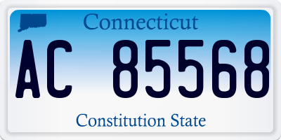 CT license plate AC85568