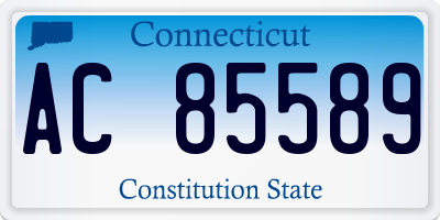 CT license plate AC85589
