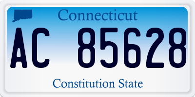 CT license plate AC85628