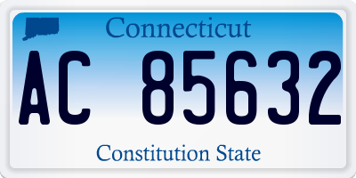 CT license plate AC85632