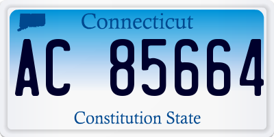 CT license plate AC85664