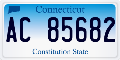 CT license plate AC85682