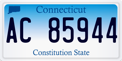 CT license plate AC85944