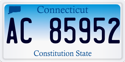 CT license plate AC85952
