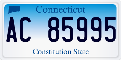 CT license plate AC85995