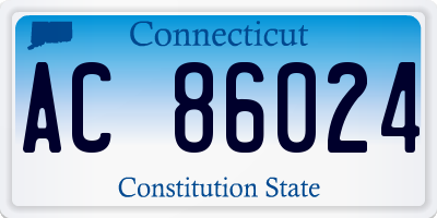 CT license plate AC86024