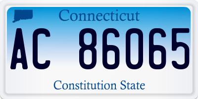 CT license plate AC86065