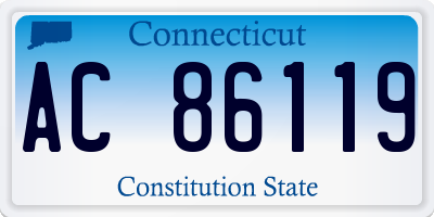CT license plate AC86119
