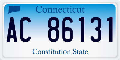 CT license plate AC86131