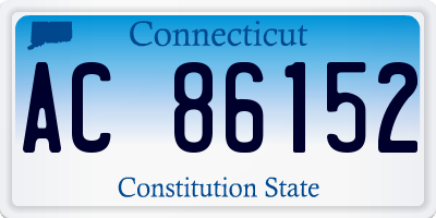 CT license plate AC86152