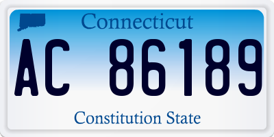 CT license plate AC86189