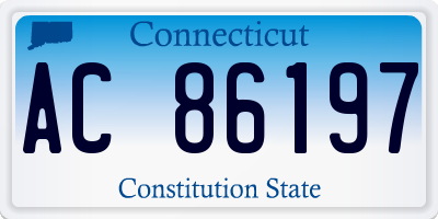 CT license plate AC86197