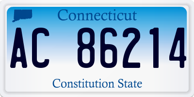 CT license plate AC86214