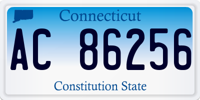 CT license plate AC86256