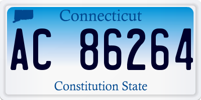 CT license plate AC86264