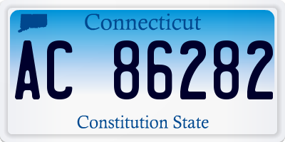CT license plate AC86282